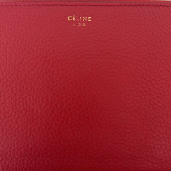 Celine large wallet in red - Picture 4 of 4